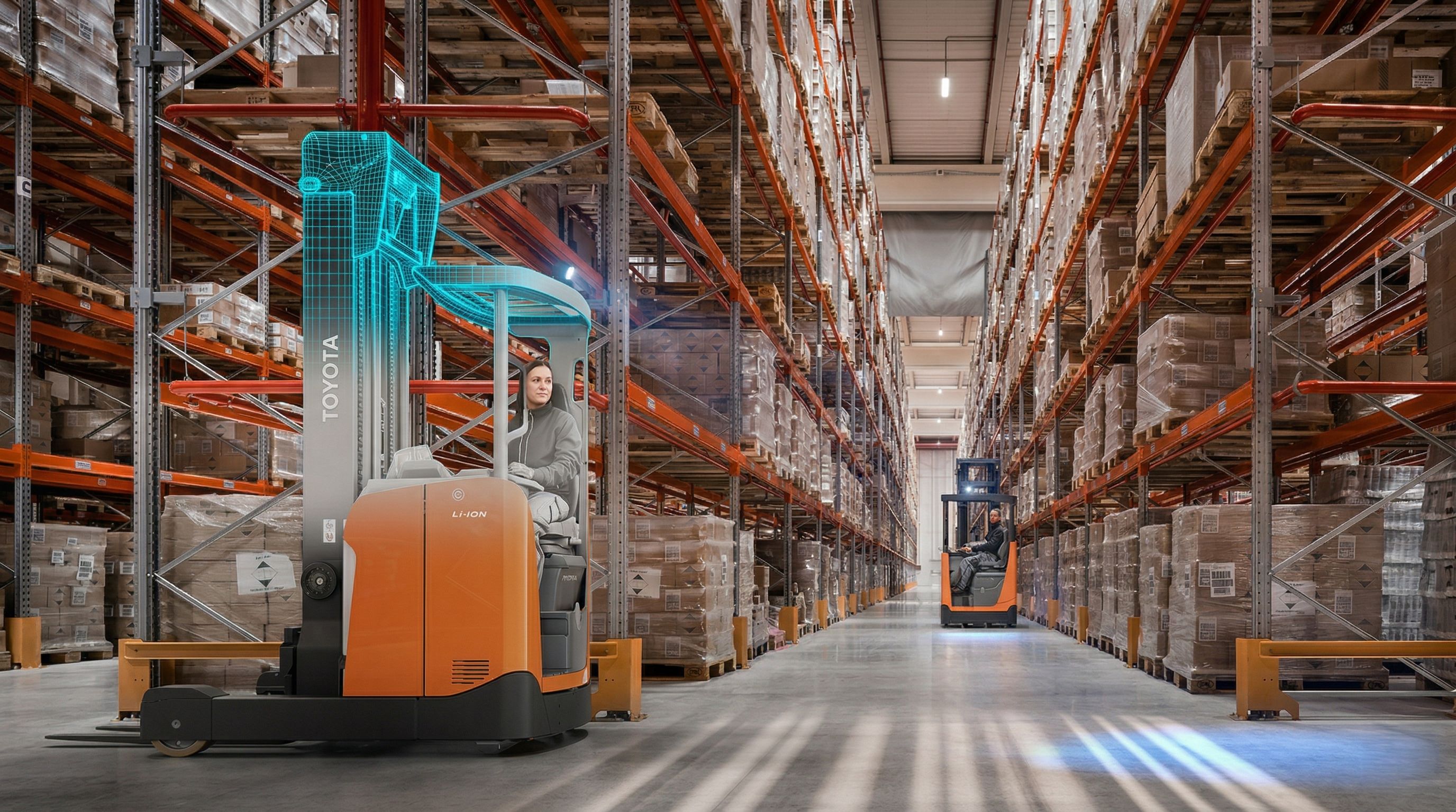 Toyota Traigo 80 forklift 3D render by RealityMatters replacing traditional product photography with reusable 3D assets for marketing, web, print, and dealer materials
