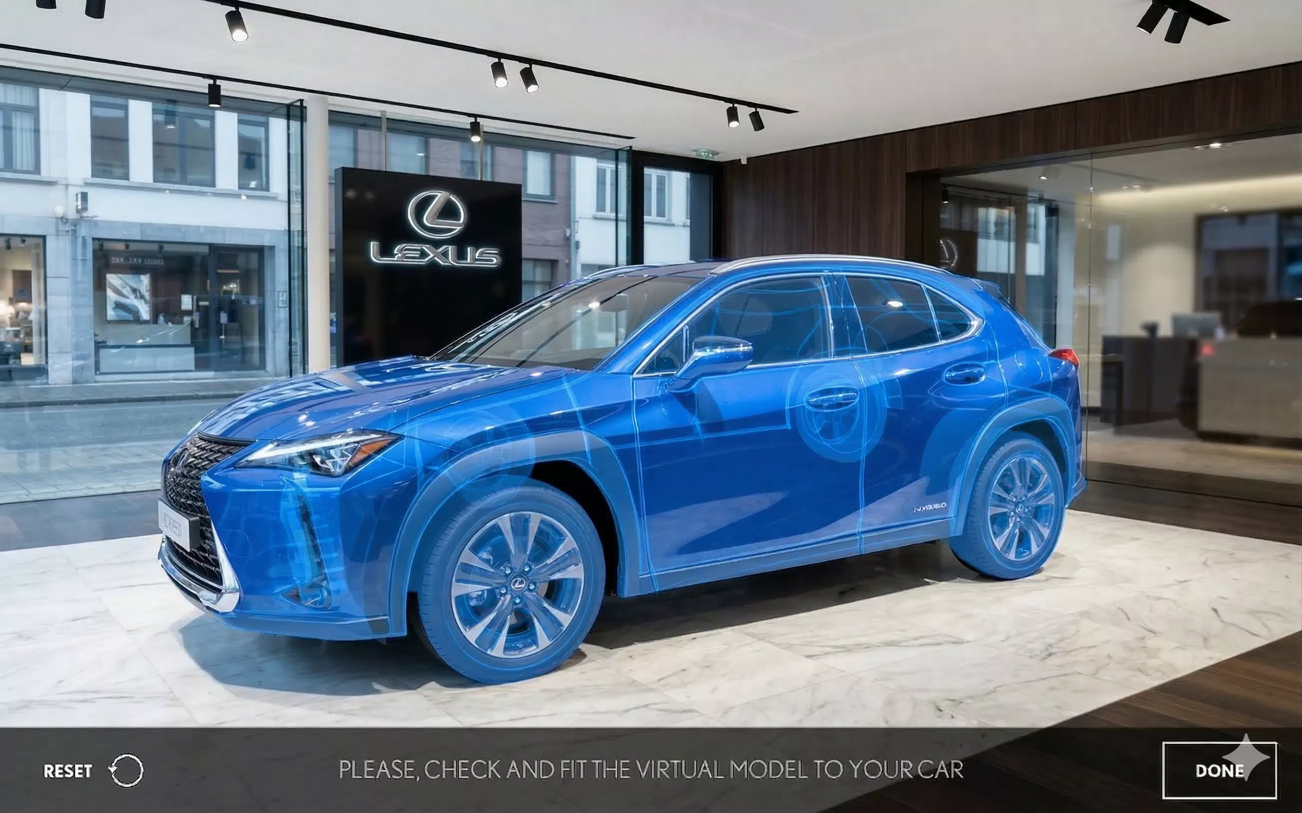 Lexus Augmented Reality Visual User Manual Showroom Overlay