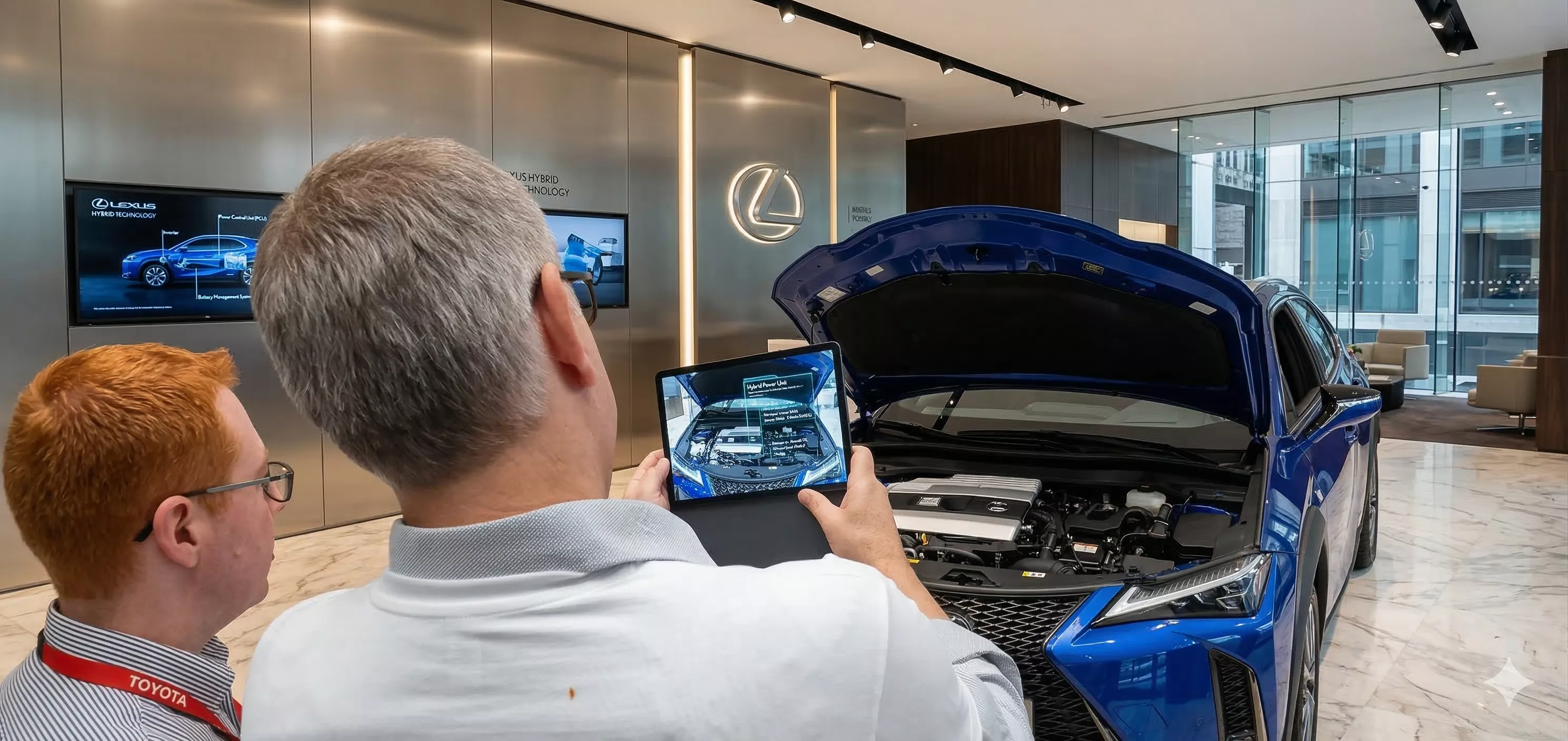 Lexus Augmented Reality Visual User Manual In Showroom Demo